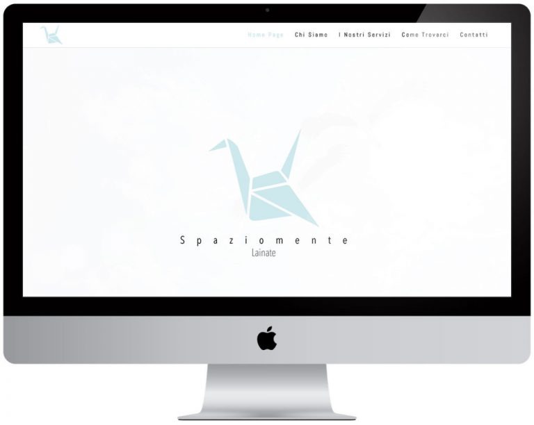 Screenshot del sito web Spaziomente Lainate realizzato da Neweb Studio